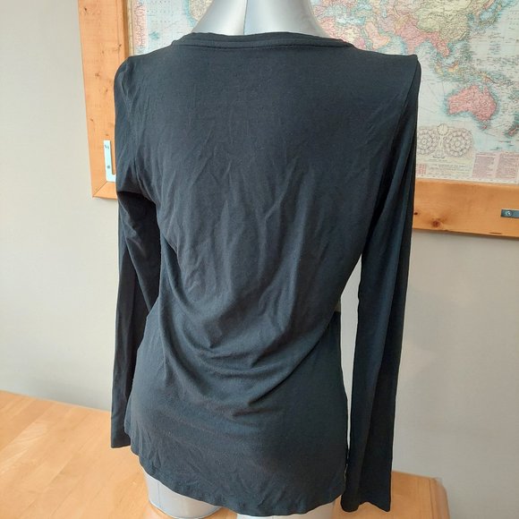 Eva Kayan Faux Leather Animal Print Long Sleeve Top (EU-40,US-30,M) - Picture 4 of 11